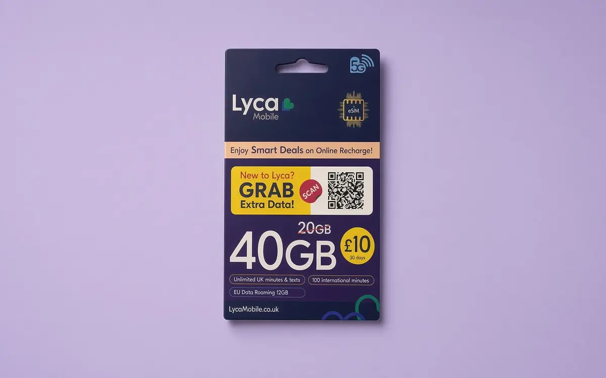 Сім-карта Lycamobile Великобританія (UK) — фото товару